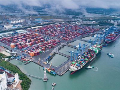 Cảng Quốc tế Cái Mép đón tàu tuyến mới đi Đông Nam Á và Trung Đông